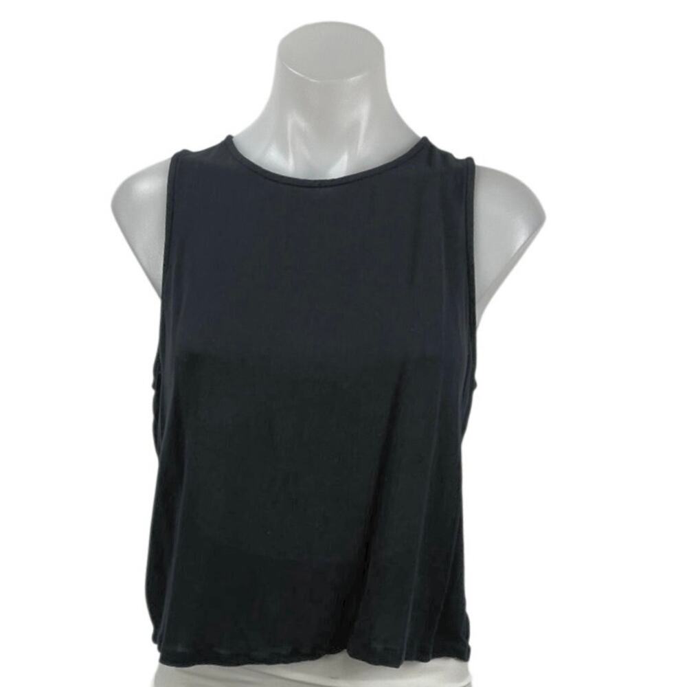 Banana Republic Women's Black Sleeveless Yoga Workout Athletic Tank Top Size M